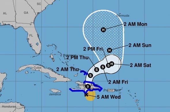 Tormenta tropical Franklin está tocando tierra en República Dominicana: también afectará a Haití y Puerto Rico