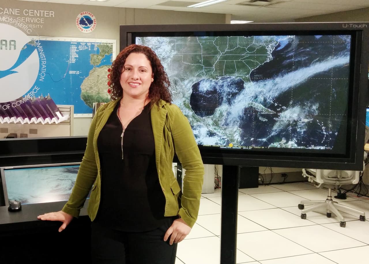 La puertorriqueña que no teme a los huracanes