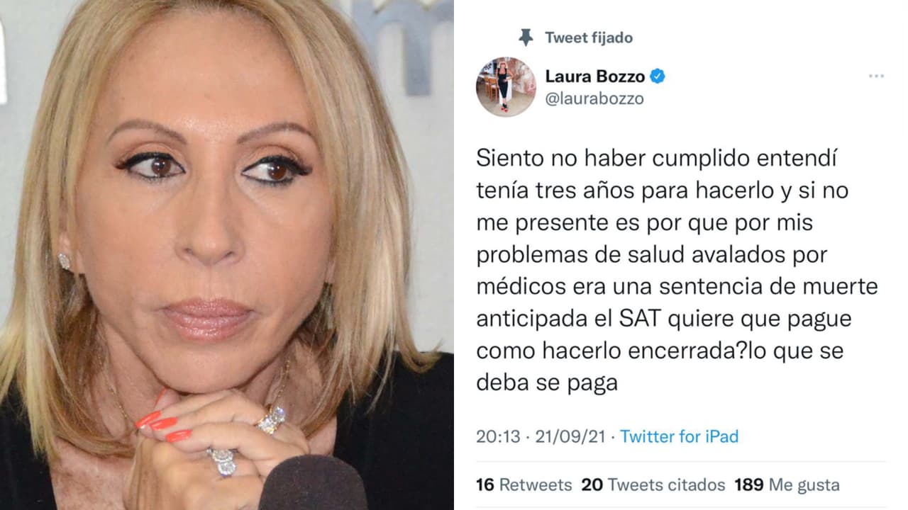Laura Bozzo reapareció en Twitter con este mensaje que luego borró.