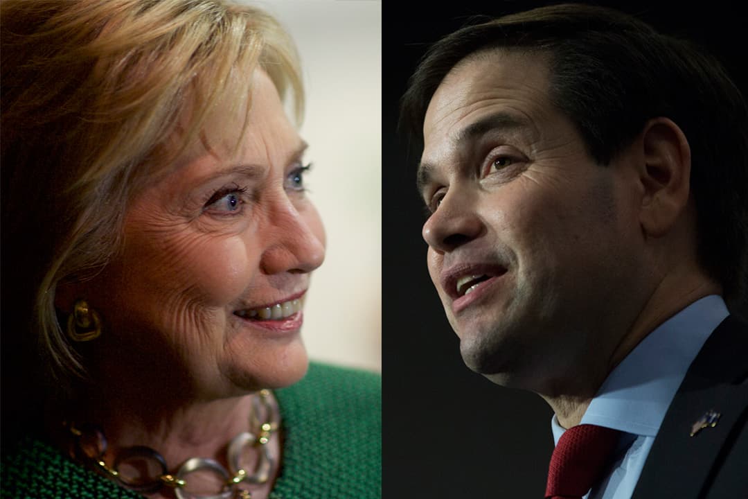 Encuesta voto latino: Rubio y Clinton lideran las preferencias 