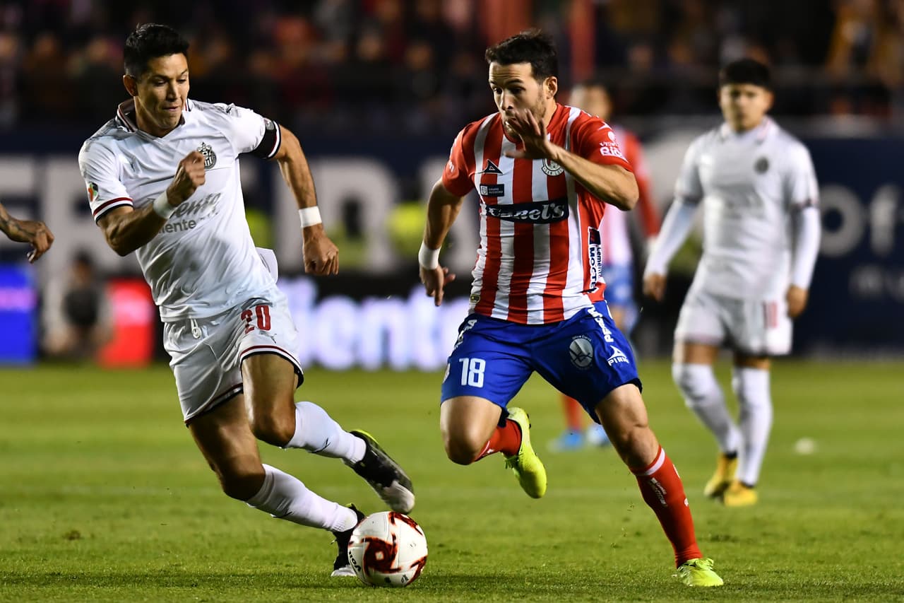 Con goles de Nicolás Ibañez y Germán Berterame por parte del Atlético san Luis y goles de Javier López y Oribe Peralta por parte del Guadalajara, Atlético san Luis y Chivas empatan en duelo con tres penales.