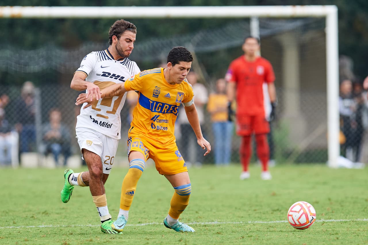 during the game Tigres UANL vs Pumas UNAM, corresponding Quarter final second leg match the Forces basics U20, Torneo Apertura 2022 of the Liga BBVA MX at Zuazua, on October 08, 2022. <br><br> durante el partido Tigres UANL vs Pumas UNAM, correspondiente a Cuartos de Final vuelta de las Fuerzas Basicas Sub 20, Torneo Apertura 2022 de la Liga BBVA MX en Zuazua, el 08 de octubre de 2022.