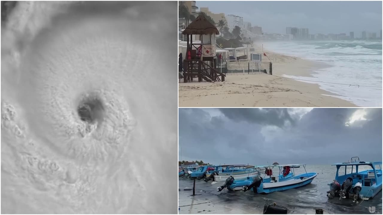 México se prepara para el impacto del huracán Beryl y sus vientos de 215 kilómetros por hora