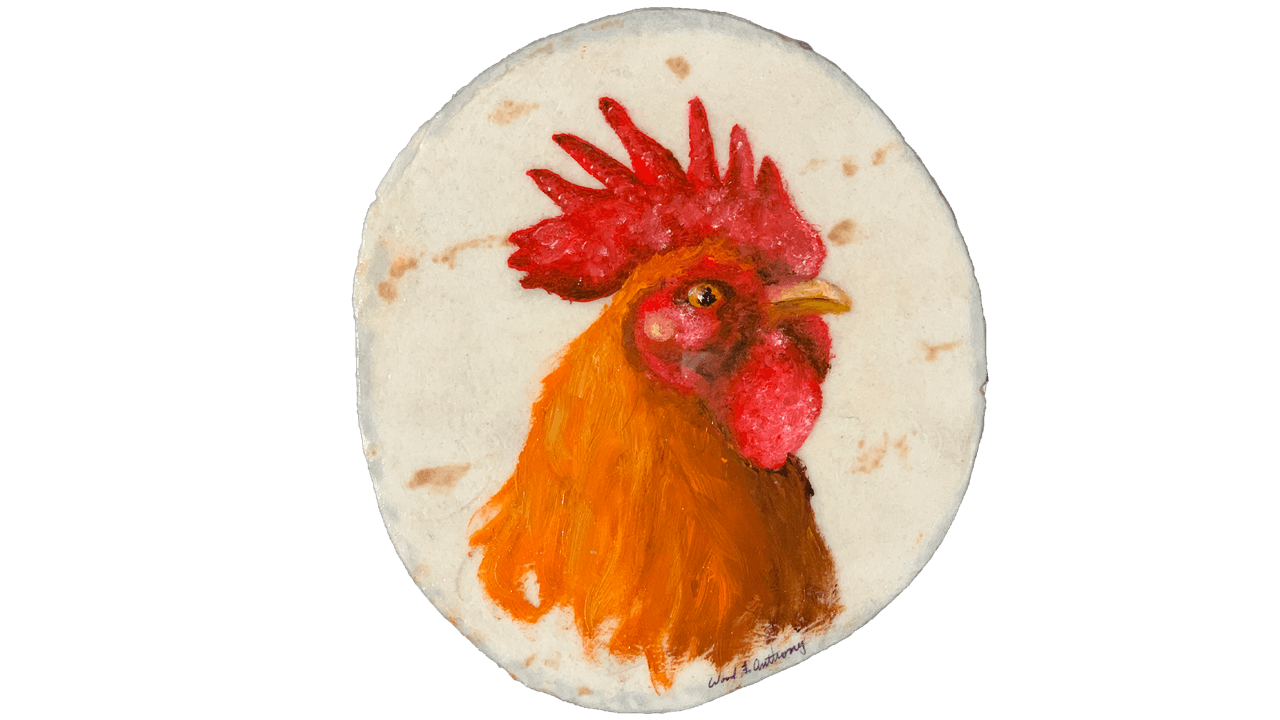 La razón por la cual eligió las tortillas de harina como lienzo para pintar, es por su textura y porque se conservan por más tiempo.