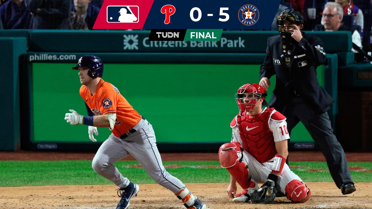 Astros ganan el Juego 4 a Phillies y empatan la Serie Mundial