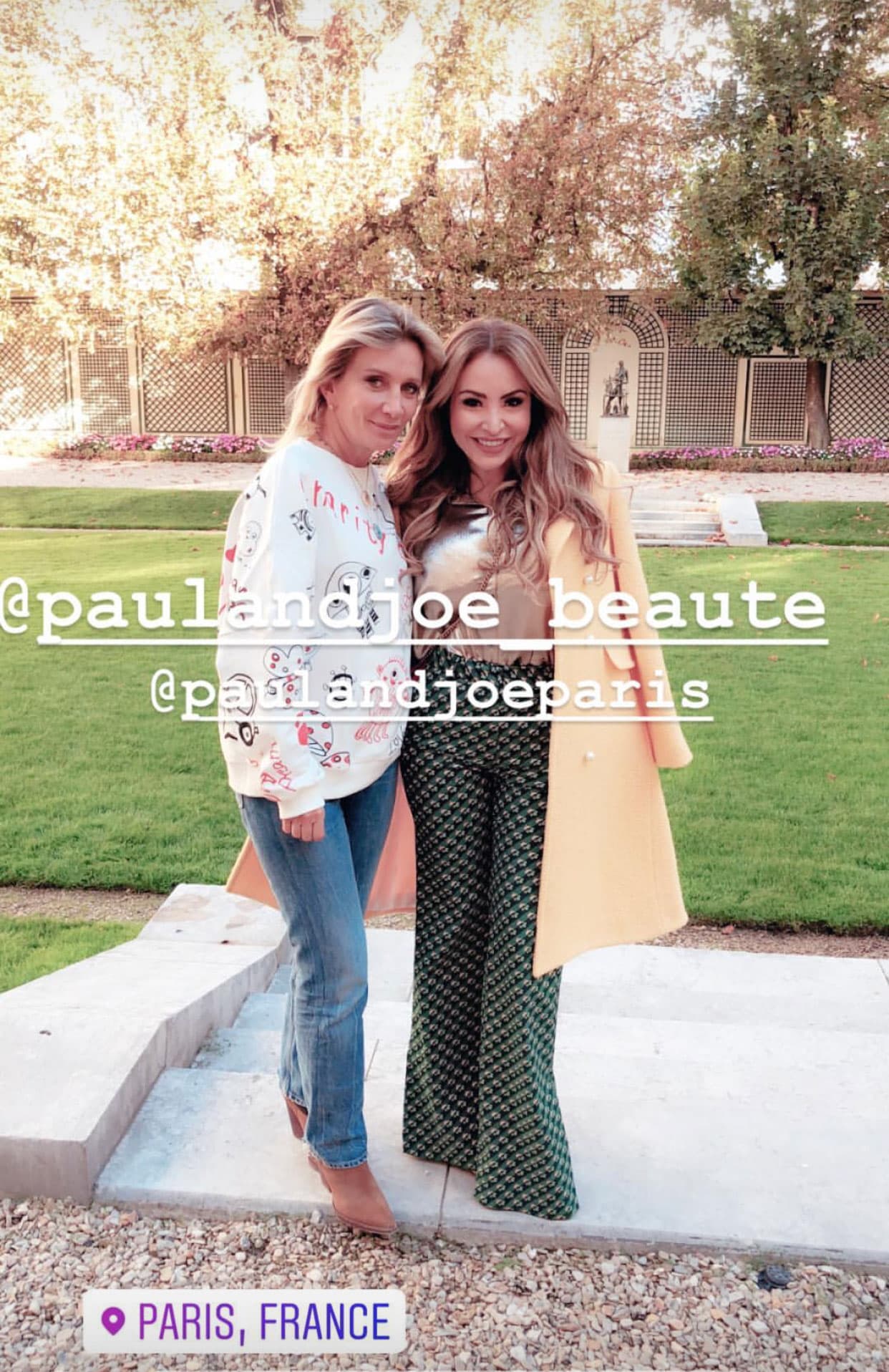 La locutora aprovechó su viaje a París para visitar a la diseñadora
<b>Sophie Albou </b>de
<b>Paul & Joe Paris</b>.