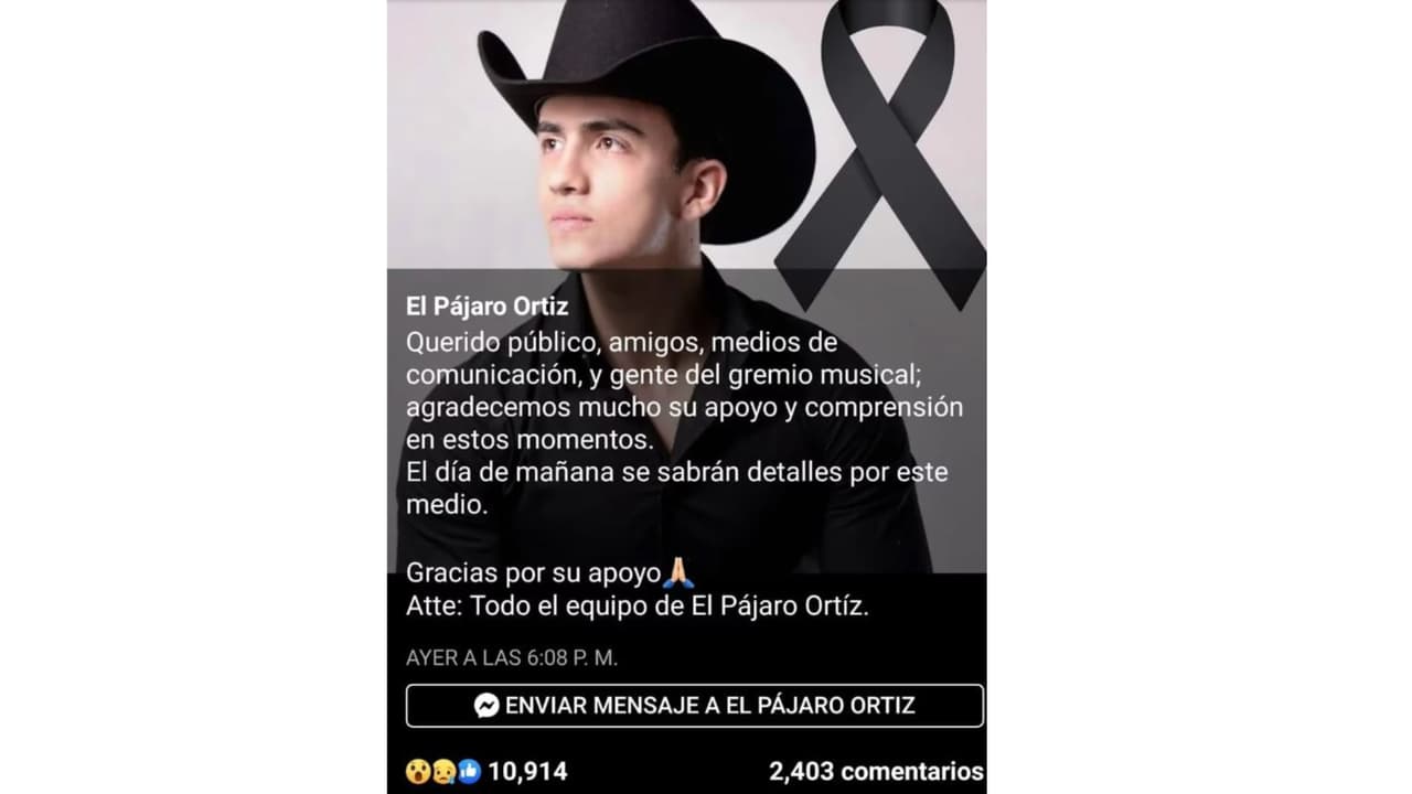 Sergio “El Pájaro Ortiz” se disculpó por la difusión de esta imagen.