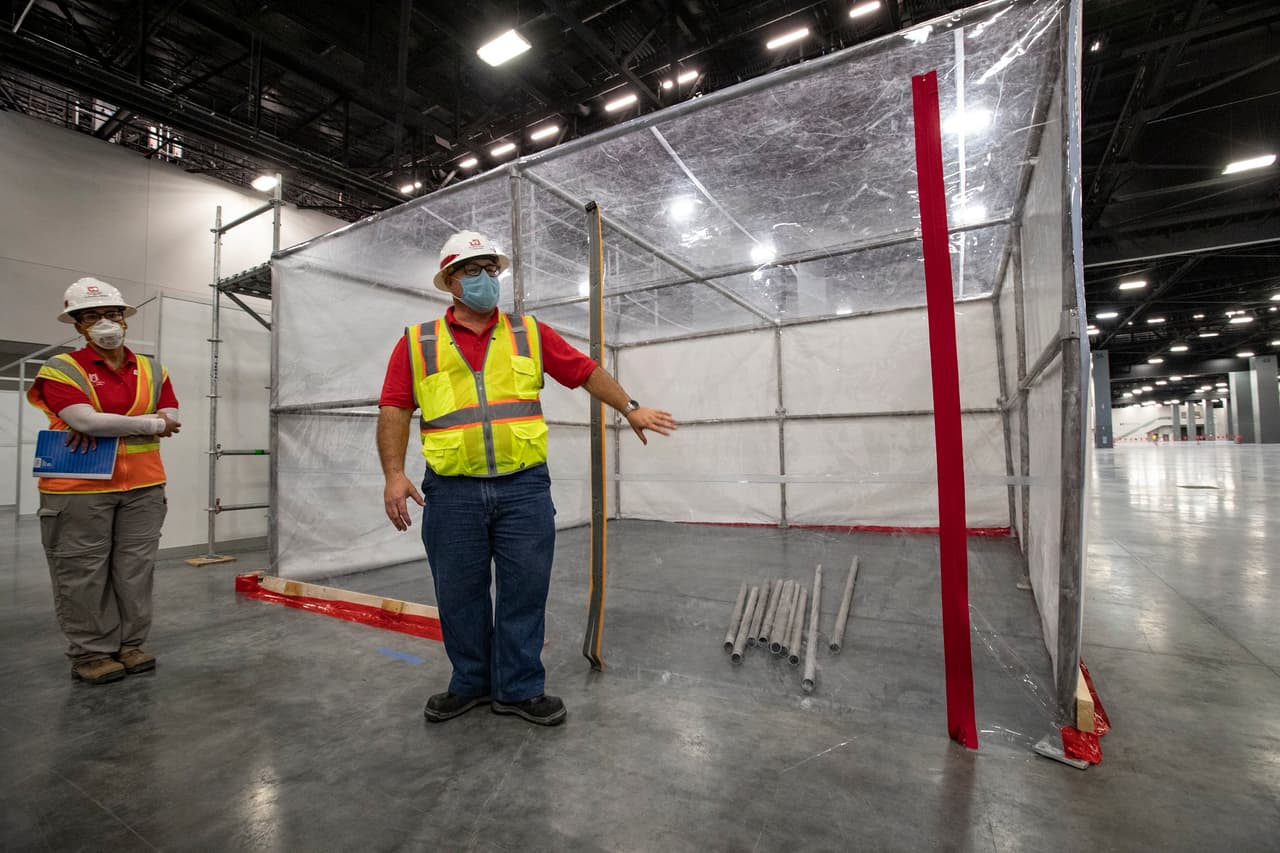 Así sería una Unidad de Cuidados Intensivos en este centro médico. 
<br>