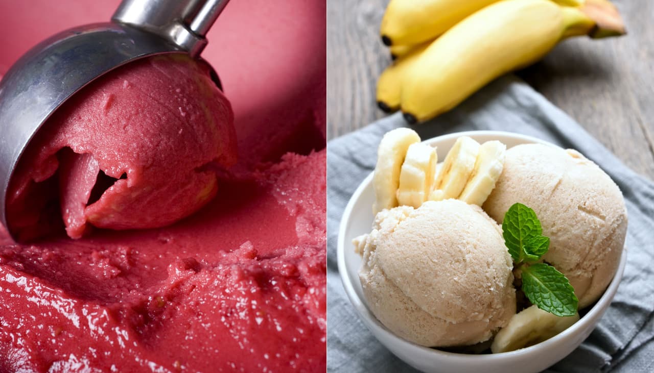 3 opções de sorvete de fruta que são fáceis de fazer e não têm lactose 