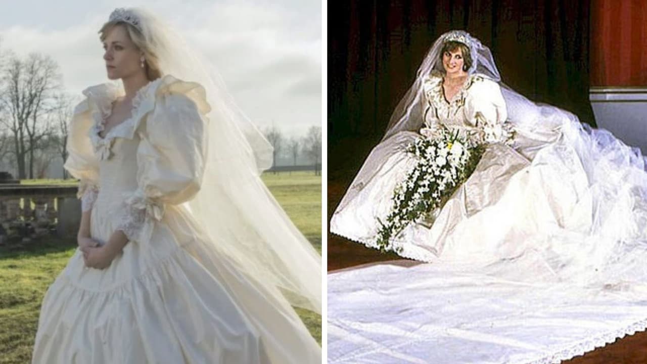 También se recreó el vestido de novia de la princesa