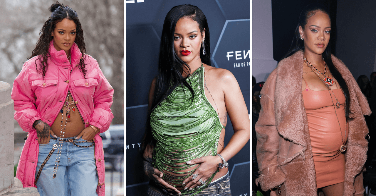 Rihhana en su primer embarazo