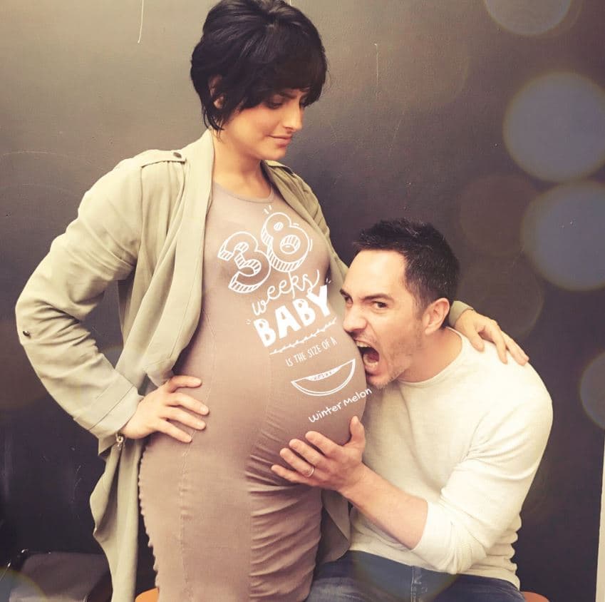 Poco antes del nacimiento de su primera hija, esta fue la última foto que la actriz compartió estando embarazada.