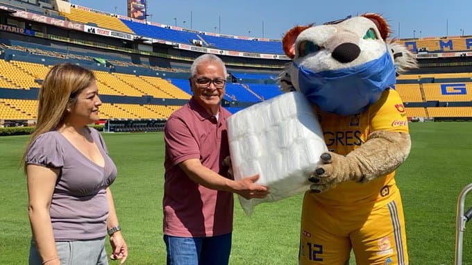 Tigres dona 18 mil cubrebocas para prevenir el coronavirus