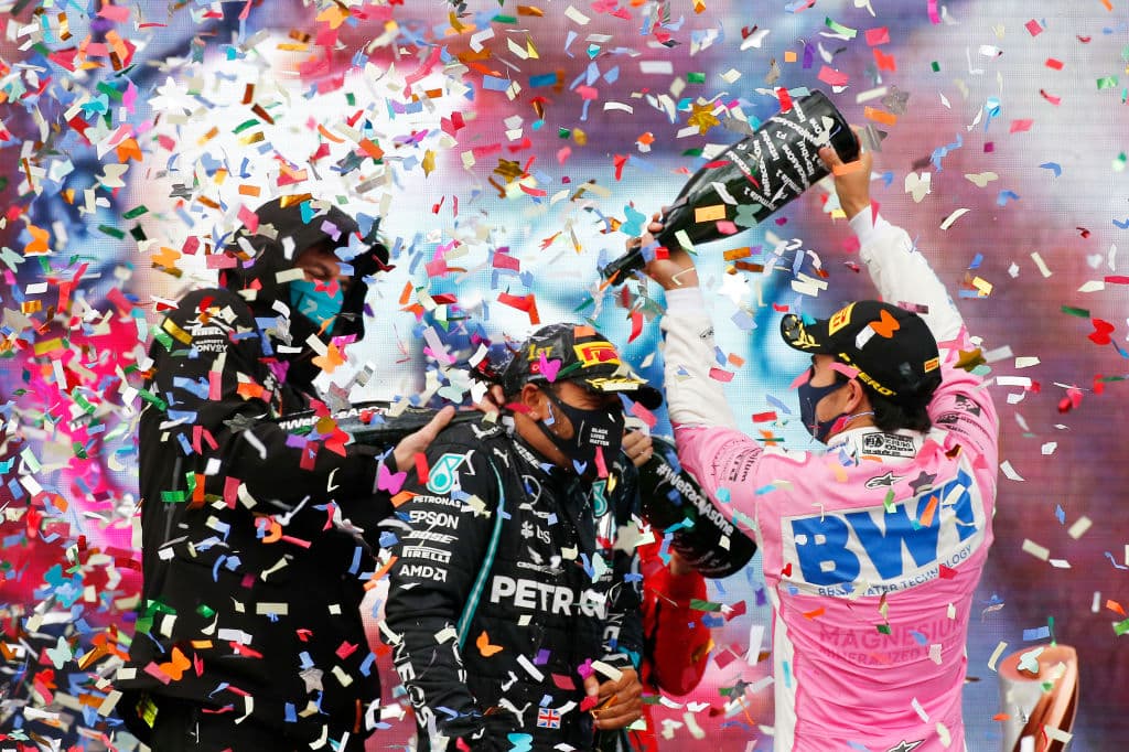 Una carrera inolvidable para el mexicano Sergio Pérez en donde consigue segundo lugar y su primer podio del año, que comparte con el ya siete veces campeón del mundo Lewis Hamilton, y con Sebastian Vettel en tercera posición. Hamilton iguala a Schumacher en campeonatos del mundo, mientras el mexicano suma su noveno podio en la historia de la Formula 1.