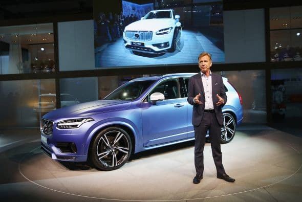 La nueva XC90 es la estrella en el stand de Volvo.