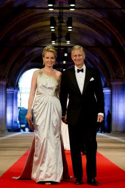 Princesa Mathilde de Bélgica y el príncipe Felipe de Bélgica.