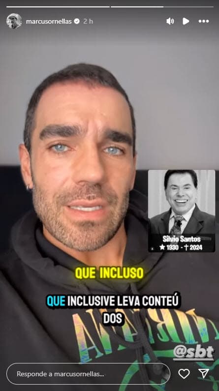 Marcus Ornellas despide a Silvio Santos.