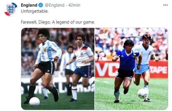 Los íconos del deporte se despidieron de Diego Armando Maradona en redes sociales.