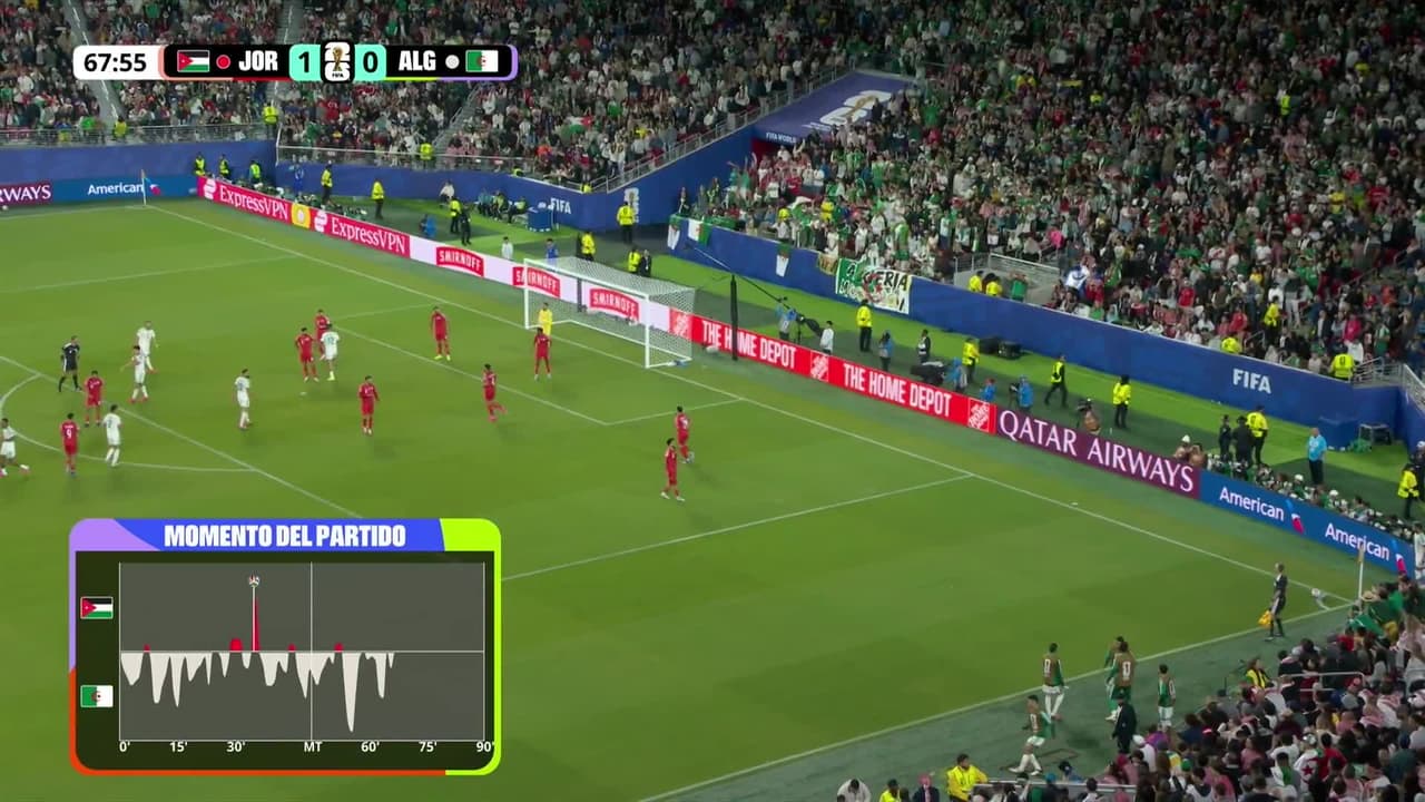¡GOL!  anota para Argelia . Nadhir Benbouali