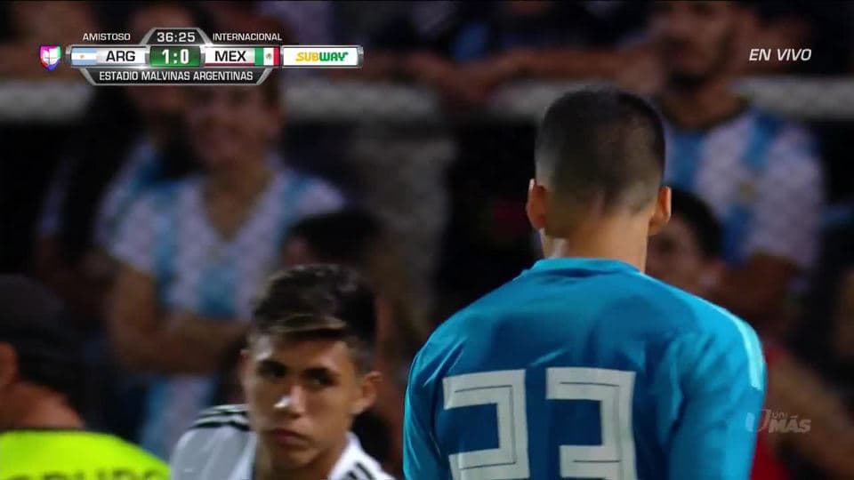 Tiro desviado de Víctor Guzmán