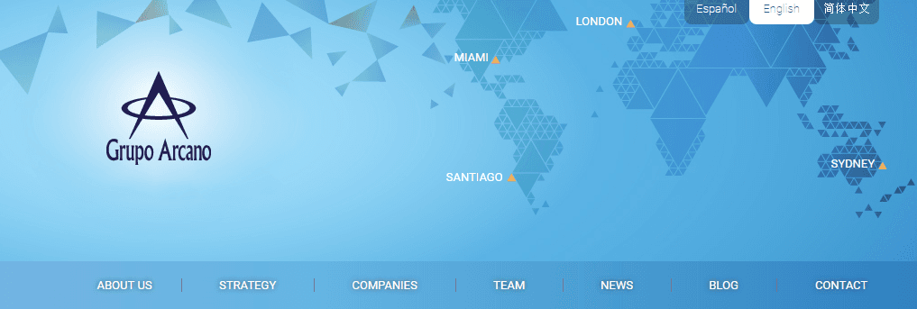 Grupo Arcano website