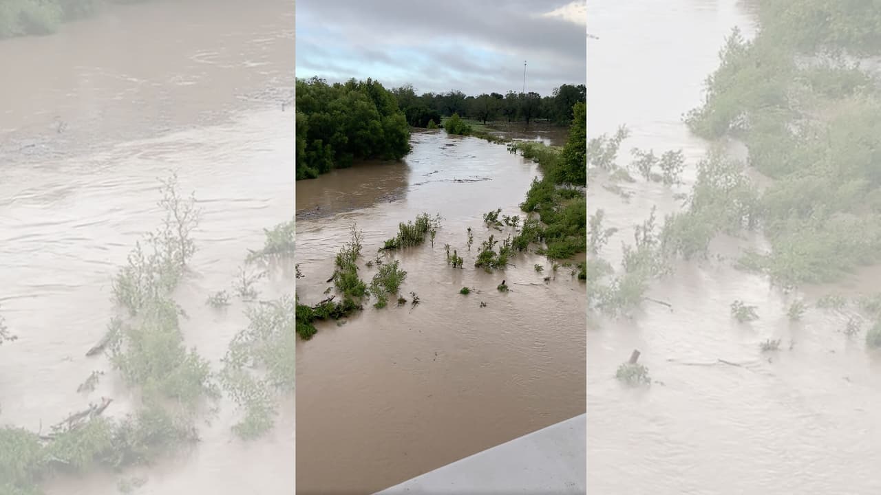 Cierran los accesos al río Comal y Guadalupe debido a las inundaciones provocadas por las intensas lluvias 