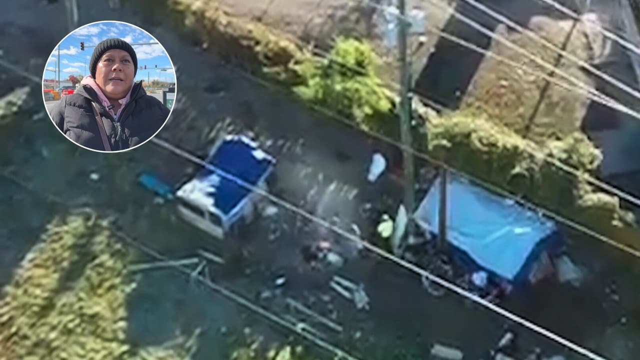 Denuncian vandalismo por parte de personas sin hogar que viven en campamento de Langley Park