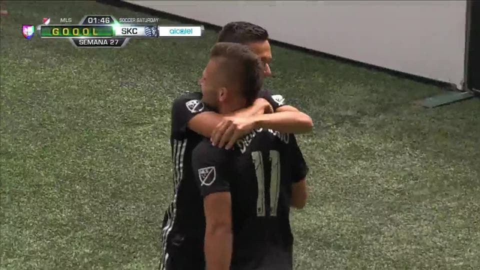¡GOOOL! Diego Rubio anota para Sporting Kansas City
