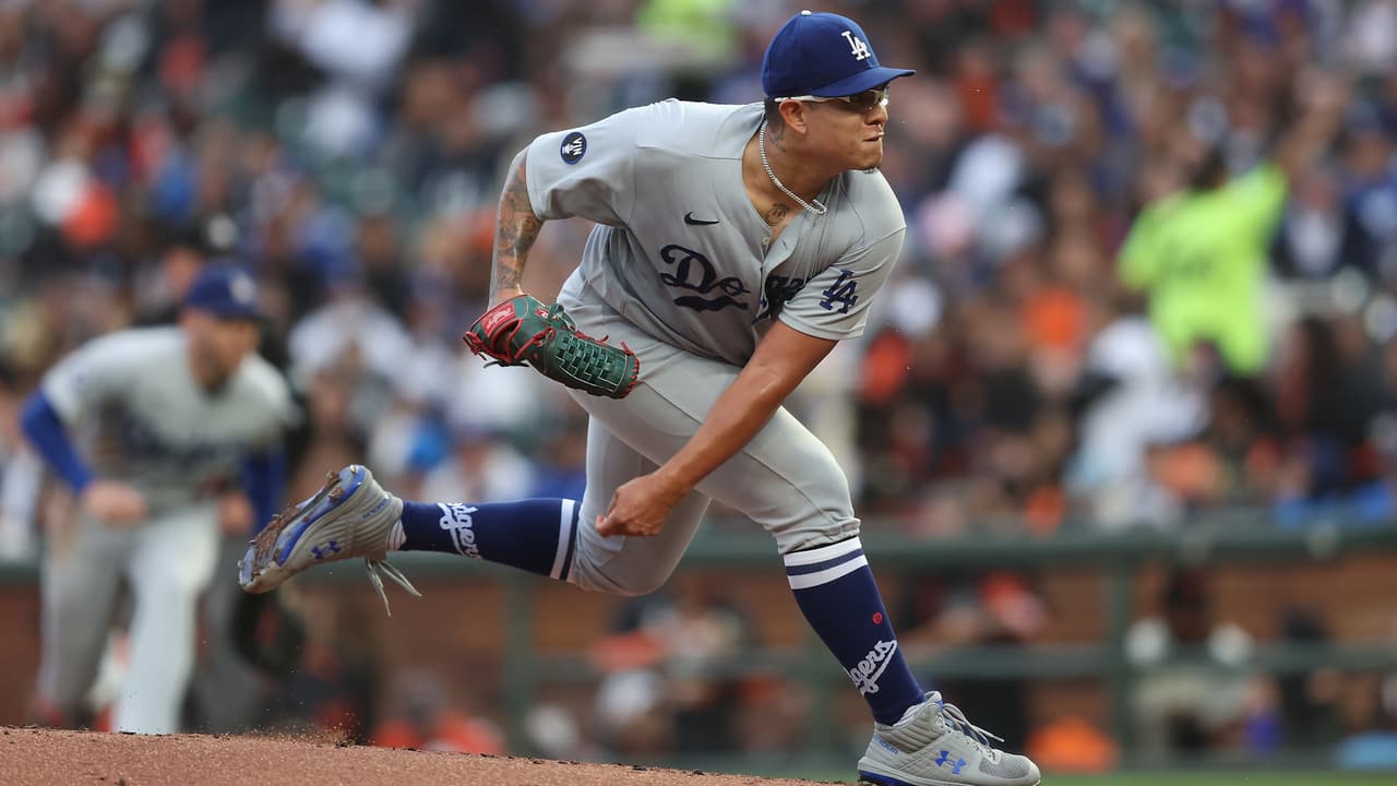 Julio Urías llega a 17 victorias en la temporada con Los Angeles Dodgers ante Giants