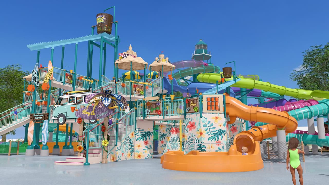 Los pequeños aventureros tendrán la oportunidad de explorar una variedad de toboganes emocionantes, incluyendo el mini-tornado y el mini-wave slide, así como disfrutar del nuevo Splash Pad, 
<b>con 24 características acuáticas para mojarse y jugar. La nueva área también contará con un cubo de agua gigante de 1,000 galones</b>, asegurando que los valientes exploradores se empapen en grande.