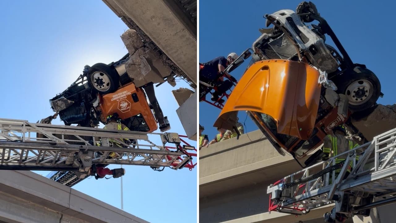 <h3 class="cms-H3-H3">Un recordatorio sobre la fragilidad del asfalto</h3> El Departamento de Seguridad Pública de Texas (DPS) confirmó que 
<b>Vázquez transportaba dos autos en una plataforma cuando se encontró con un vehículo varado en plena vía</b>. Intentó esquivarlo, pero golpeó el muro y quedó suspendido. 
<b>El caso sigue bajo investigación</b>. 
<br>Más allá del susto, el incidente deja una advertencia: 
<b>las autopistas del norte de Texas son rápidas, pero no perdonan distracciones.</b> Un auto detenido, un reflejo tardío, y el equilibrio se rompe en segundos.