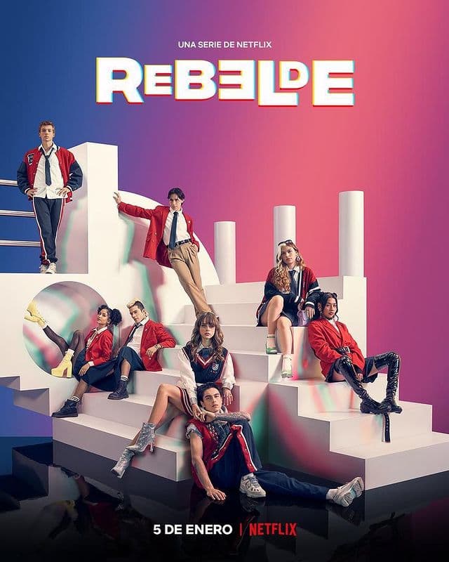 Póster de la nueva versión de 'Rebelde' en Netflix.