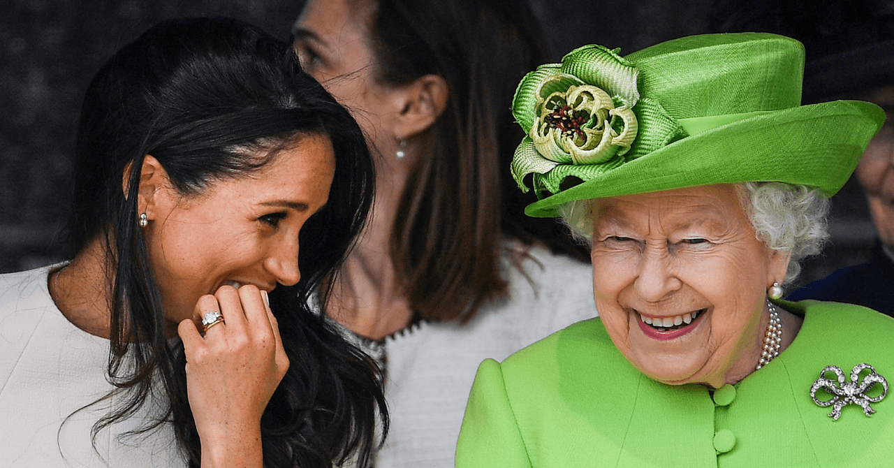 Meghan Markle y la reina Isabel II
