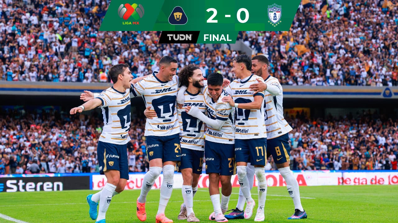 ¡Imparables! Pumas derrota con autoridad a Pachuca en CU
