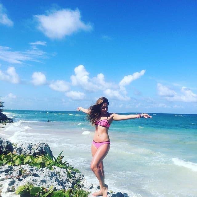 En Tulum.
