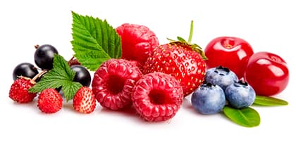 <b>Frutos:</b> Si son del bosque, no sólo te ayudarán a perder peso, sino también a promover el crecimiento muscular. Los frutos secos son ricos en proteínas y ácidos grasos.