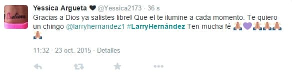 Sus oraciones ayudaron a que la situación del cantante terminará a su favor.
