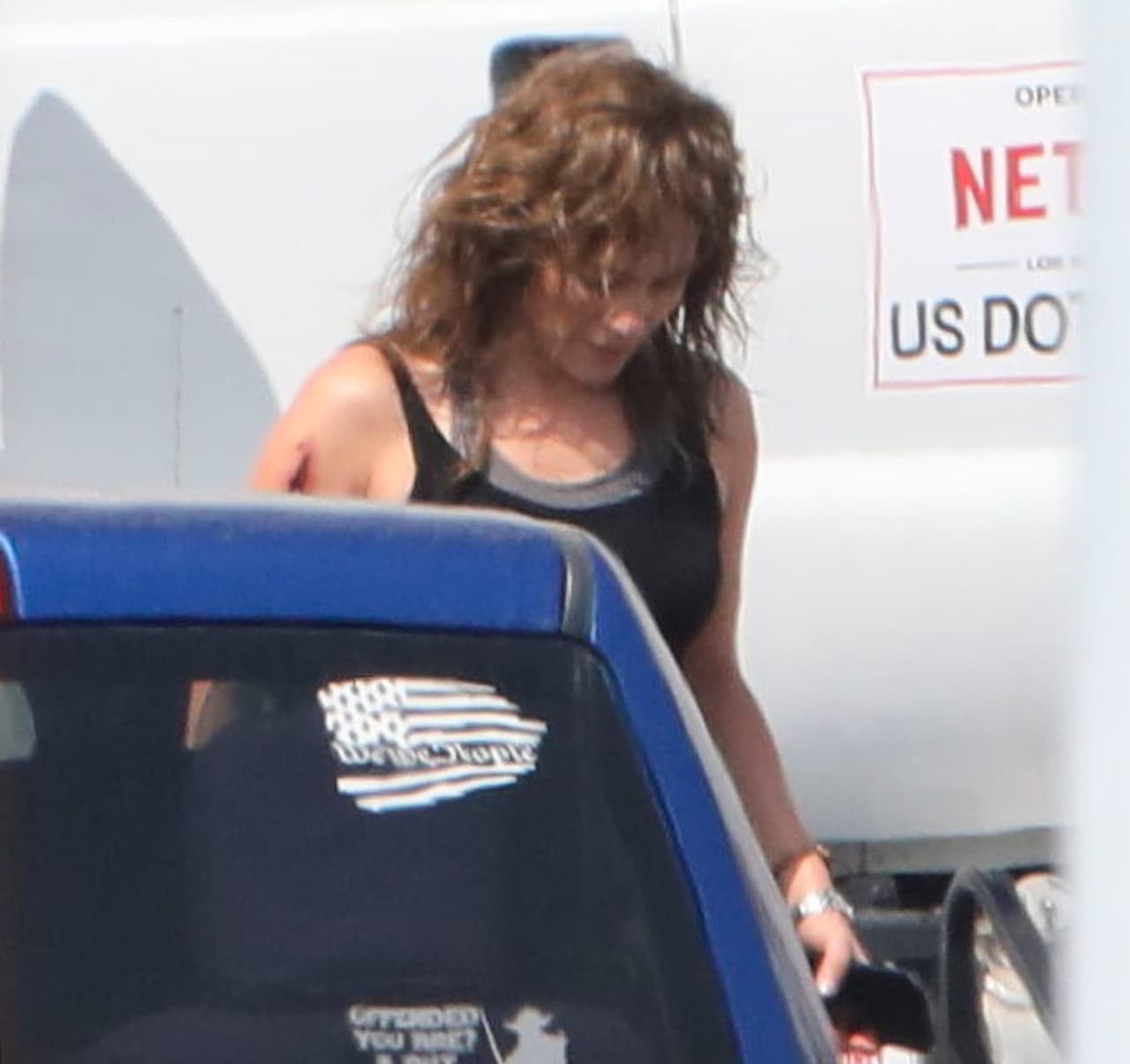 Y es que la herida forma parte del personaje que interpreta en la cinta. 
<br>