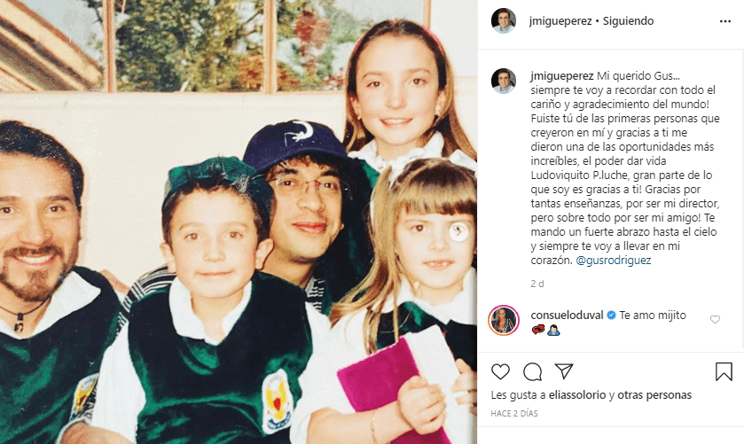 <b>José Miguel Pérez</b>, mejor conocido como 'Ludoviquito', le dio el último adiós a
<b> Gus Rodríguez </b>con una colección de fotografías y un conmovedor mensaje en su cuenta de Instagram.