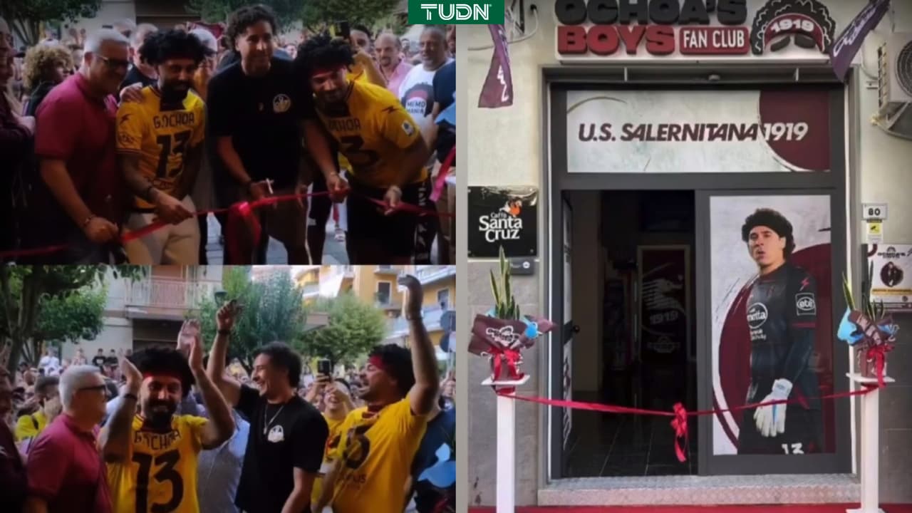 ¡Ídolo! Aficionados de Salernitana inauguran Ochoa's Boys Fans Club