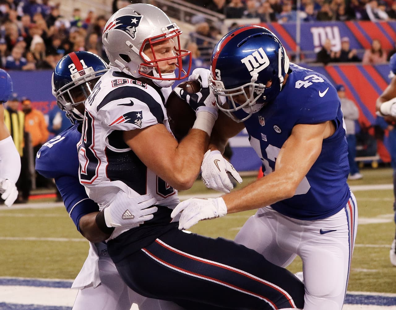 En un partido digno dle recuerdo, los New England Patriots vinieron de atrás para derrotar espectacularmente a los New York Giants 27-26 y estas son las mejores imágenes del encuentro.