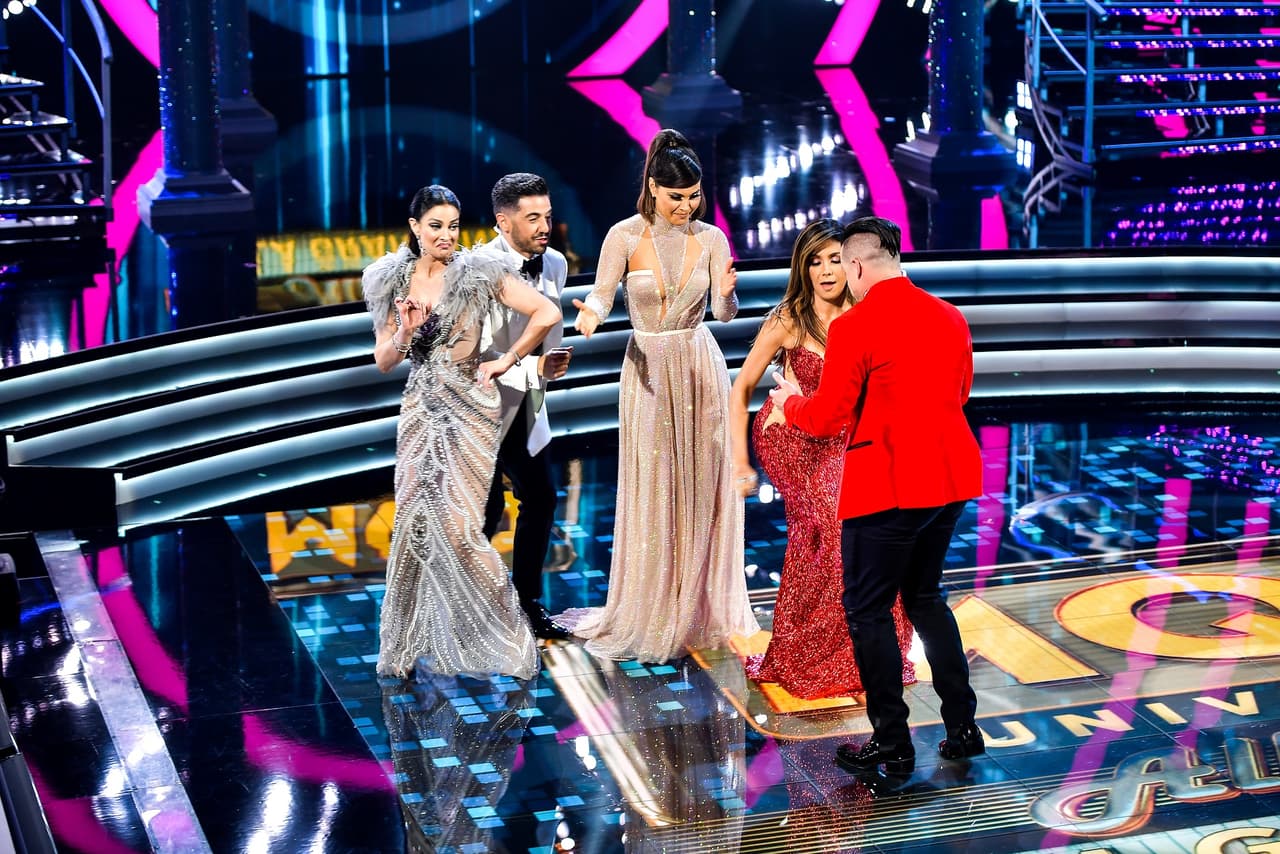 La alegría fue tanta que al mandar a cortes comerciales los jueces abandonaron su posición para bailar con Chiqui y Borja.
