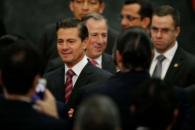 Mexican president Enrique Peña Nieto annointed his would-be successor and PRI candidate José Antonio Meade.