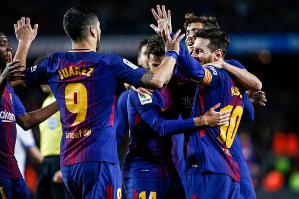 Messi llegó a 29 goles en La Liga y amplió a 7 su ventaja en la lucha por el Pichichi sobre Luis Suárez y Cristiano Ronaldo.