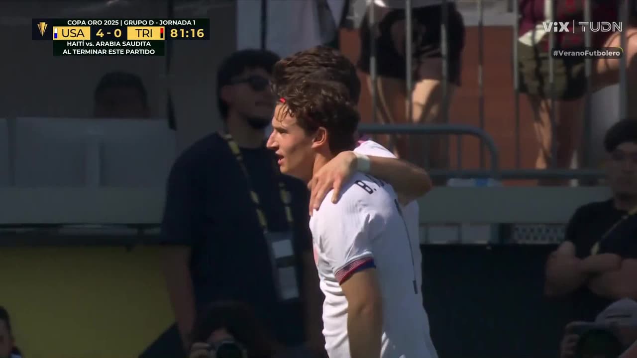 ¡Goleada total! Aaronson marca el cuarto gol para Estados Unidos