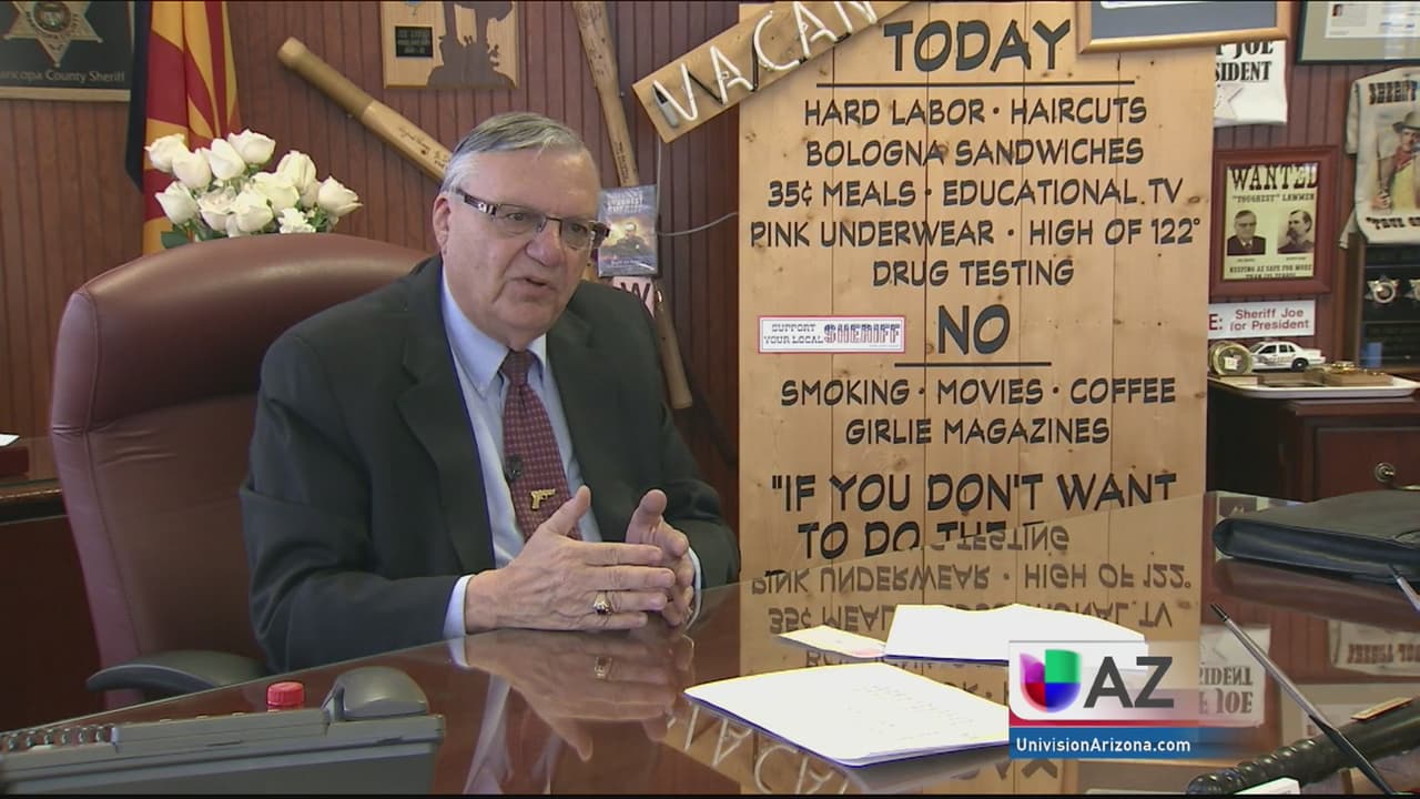 Corte  falla a favor de Arpaio en relación a redadas 