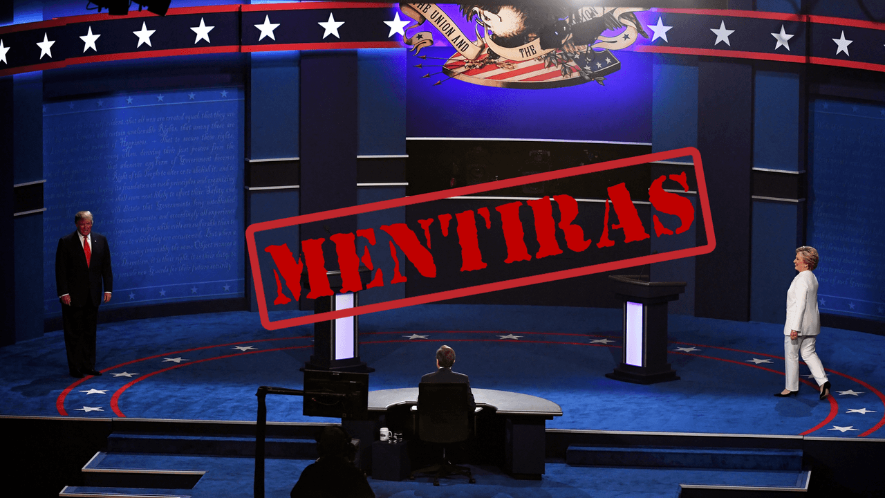 Las mentiras del tercer debate presidencial: Trump 10 - Clinton 2