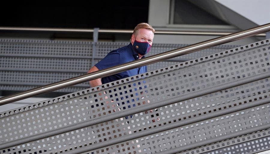 Nuevamente sin Messi, Koeman dirige se segunda práctica en el Barcelona