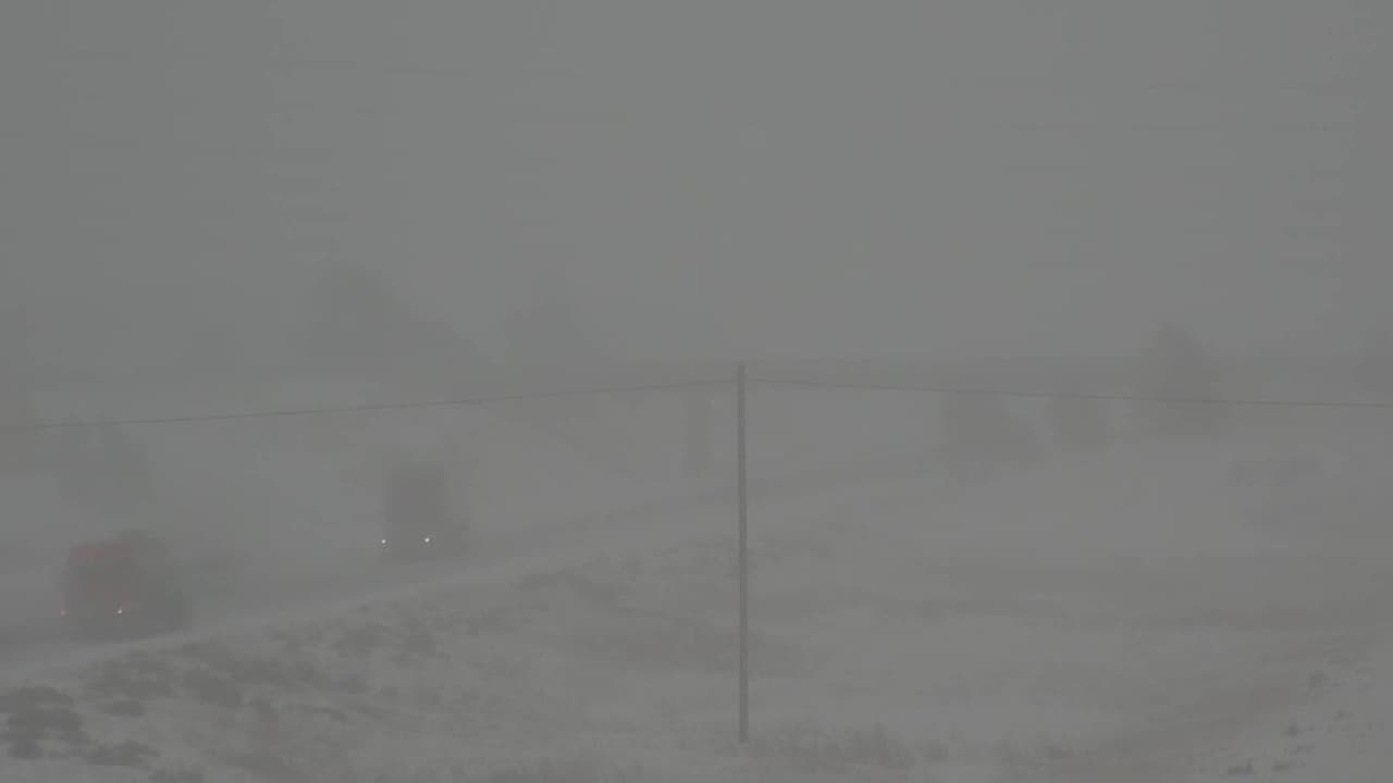 Así se vio la Interestatal 40 en Belmont, Arizona a las 12:34pm este miércoles.