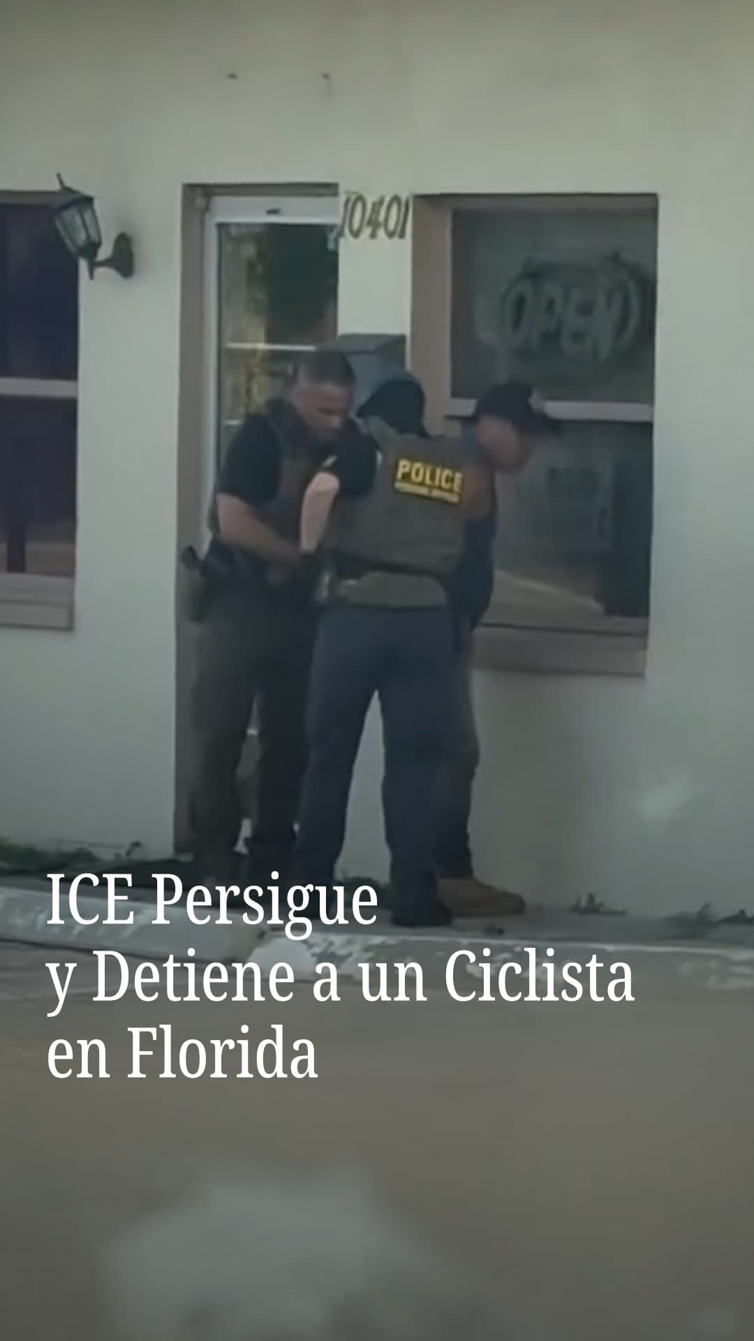 ICE persigue y detiene a un ciclista en Florida